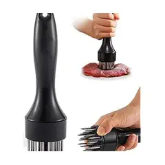 STAINLESS STEEL - ABLANDADOR MANUAL DE CARNES COLOR NEGRO