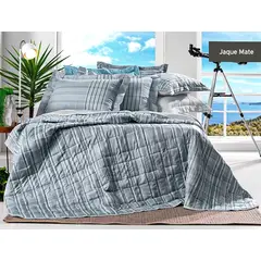 ALTENBURG - Cubrecama + Sábanas 100% Algodón Pima 200 Hilos Queen - JAQUE