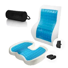 TERAFLEX - COJIN LUMBAR Y COJIN COXIS GEL TECH - REGALO COJIN CERVICAL