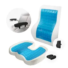 TERAFLEX - COJIN LUMBAR Y COJIN COXIS GEL TECH - REGALO APOYABRAZOS