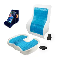 TERAFLEX - COJIN LUMBAR Y COJIN COXIS GEL TECH - REGALO PORTA CELULAR
