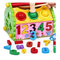 GENERICO - Juguete Didactico Casita De Madera Encaje Para Niños Armable