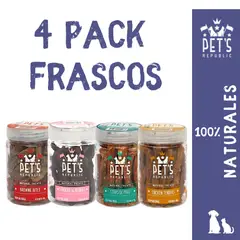 PETS REPUBLIC - Pack x4 Frascos
