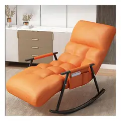 GENERICO - Silla Sillón Mecedora Reposera Terraza Playera Hogar Naranja