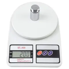 GENERICO - Balanza Gramera Digital Electrónica Cocina De 10kg Color Blanco