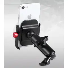 GENERICO - Soporte de Celular de Aluminio Para Espejo de Moto