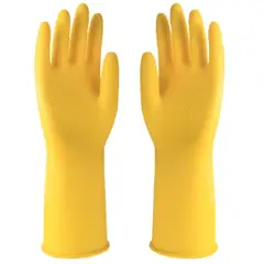 GENERICO - Guantes Lavar Platos Baños Silicona Multiusos X10 PARES