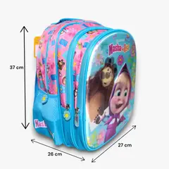 MASHA Y EL OSO - Mochila para Niñas Escolar Original Tamaño A4