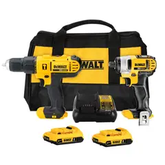 DEWALT - Taladro Percutor 12 + Atornillador de Impacto 14 20V Dewalt DCK222D2-B2