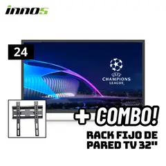 GENERICO - TELEVISOR INNOS 24 SMART TV ANDROID TV HD LED - S2401KU + RACK FIJO