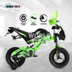 KINGDOM - Bici Moto Para Niño Aro 16 «FURIOUS MONSTER II» Green