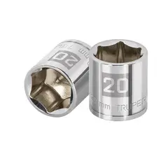Truper - Dado 20mm Hexagonal Encastre de 3/8" 13684 Truper