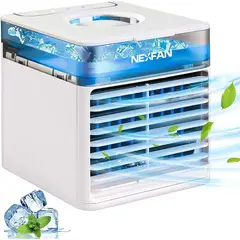 GENERICO - Aire Acondicionado Mini Enfriador Portátil Luz Led Ventilador