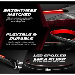 GENERICO - ALERÓN SPOILER LED UNIVERSAL - LED ROJO