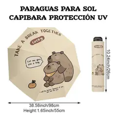 OEM - Sombrilla Paraguas para Sol Capibara UNISEX