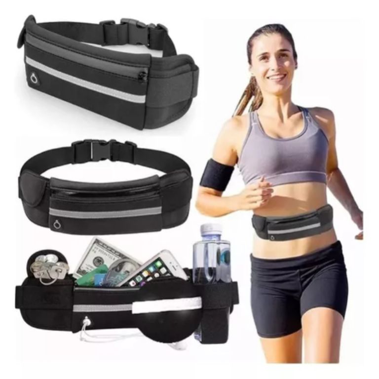 Canguro Riñonera Deportivo Fitness NEGRO