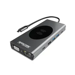 ENCORE ELECTRONICS - Adaptador HUB Multipuerto Adaptador 13 en 1 Tipo c