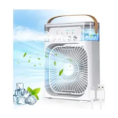 ROSH - Ventilador Portátil Humidificador Aire Acondicionado - 3 En 1