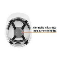 TRUPER - Casco de seguridad ajuste de matraca blanco