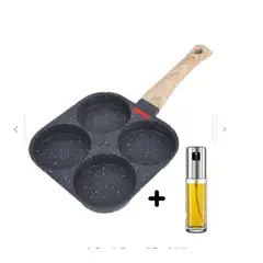 GENERICO - Sarten Antiadherente 4 Puestos Mas Dispensador De Aceite En Spray