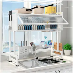 INSPIRA - Escurridor De Platos Con Tapa 2 niveles 85 cm