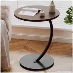 INSPIRA - Mesa Auxiliar Circular Moderna en Forma de C