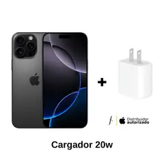 APPLE - IPhone 16 Pro Max Intelligence 256GB - (eSIM) - Black Titanium + Cargador