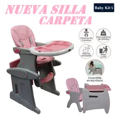 BABY KITS - Silla carpeta convertible en Escritorio -Rosa