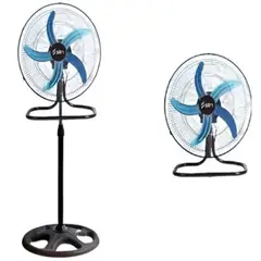 GENERICO - PACK 2 VENTILADOR 5 ASPAS ALUMINIO 3 EN 1