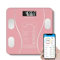 GENERICO - Balanza Digital Bluetooth capacidad 180 kg rosado