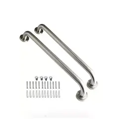 NATIONAL - Pack x 2 Barras De Seguridad De Acero Inoxidable de 50cm