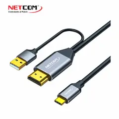 NETCOM - CABLE ADAPTADOR DE HDMI A USB TIPO C DE 1.80 METROS