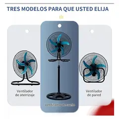 GENERICO - Ventilador Grande 18 Pulgadas 3 En 1