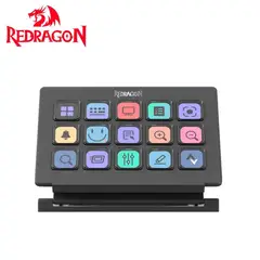 REDRAGON - StreamCraft SS550 15 Botones LCD Soporte Reclinable USB