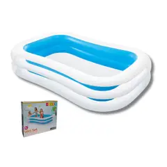 GENERICO - Piscina Rectangular Inflable Familiar Azul 262mt x 175mt