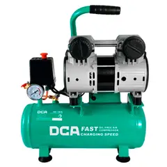 DCA - Compresora Silenciosa sin Aceite Industrial AQE1100/8L 8 Litros 1100W