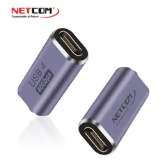 NETCOM - ADAPTADOR UNION USB TIPO C VIDEO ULTRA HD 8K Y DATOS 40GBPS