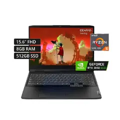 LENOVO - IDEAPAD GAMING 3 15ARH7 RYZEN 5-7535HS 8GB 512GB SSD 6GB RTX 3050 15.6 FHD