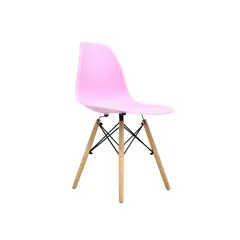 OFIDEAS - Silla De Comedor Diseño Eames Rosado Polipropileno