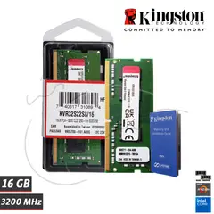 KINGSTON - MEMORIA RAM 16GB y 3200MHz PC4-25600 FACIL DE INSTALAR