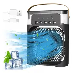 GENERICO - Ventilador Humificador de Mesa Negro