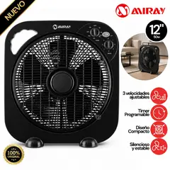 MIRAY - Ventilador Circulador Miray 12 VMC-1052 Negro
