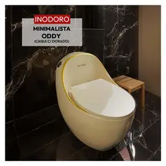 STONE - INODORO MINIMALISTA ODDY CAQUI-DORADO