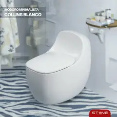 STONE - INODORO MINIMALISTA COLLINS BLANCO
