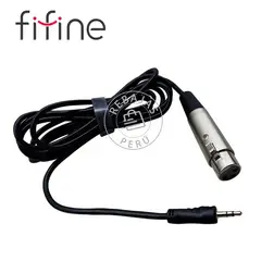 FIFINE - Cable XLR a 35mm para Micrófono Conexión Estéreo 18m