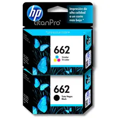 HP - Kit Tinta 662 Negro Tricolor