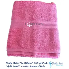 LA BELLOTA - Toalla de Baño "Gold Label" 560 grs/m2 "La Bellota" - Rosada Chicle
