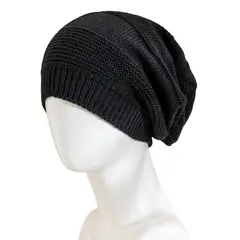 KAST PE - Beanie Gorro Elías Suelto y Holgado - Negro