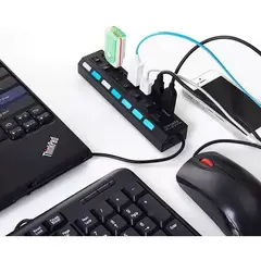 TRENDS - HUB USB 7 Puertos Independientes USB 2.0