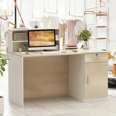 TU MESITA - Escritorio Counter para Recepción Moderno Mike 140cm